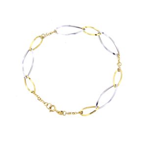 Bracciale Wonder in oro giallo e bianco