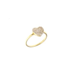 Anello Sparklings Heart in oro e zirconi